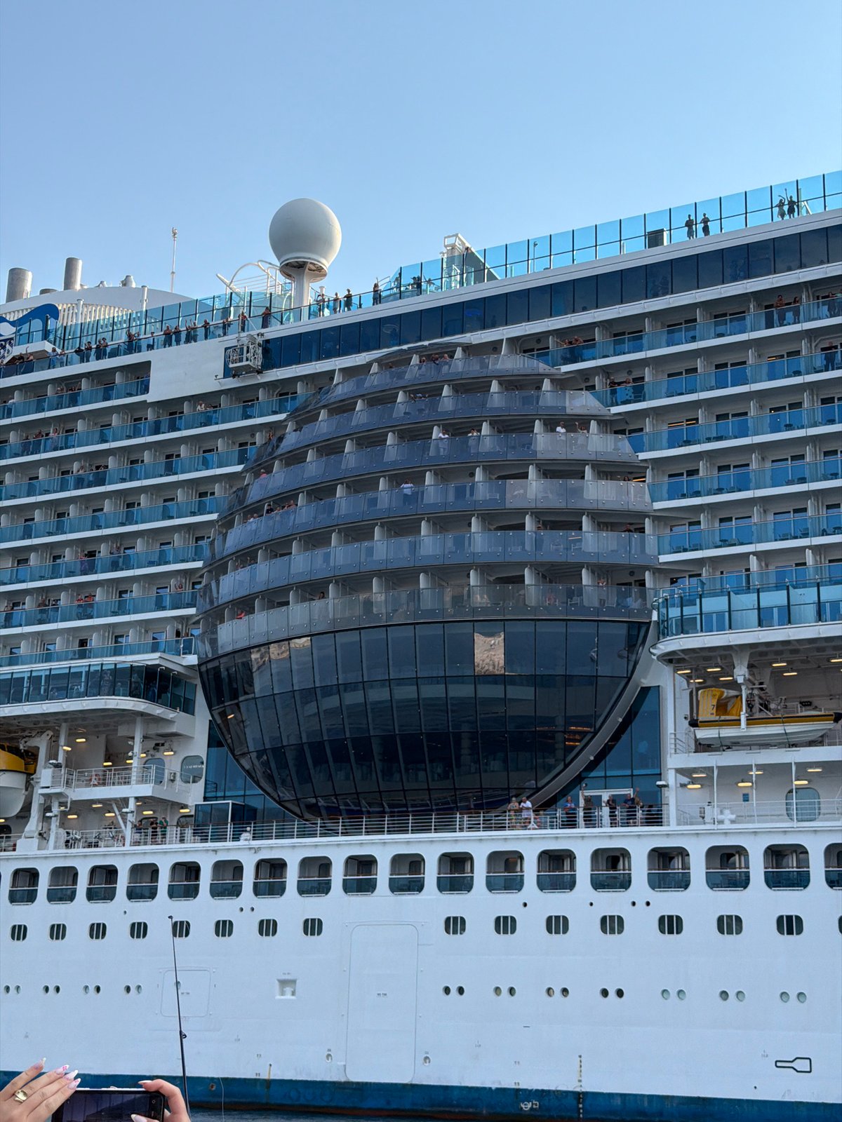 Sun Princess cruise ship arrives at Bar, Montenegro