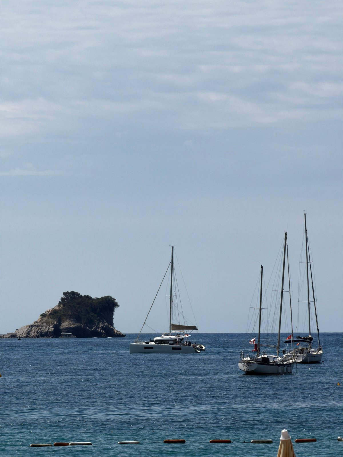 Morning beach scenes documented across Budva, Montenegro waterfront