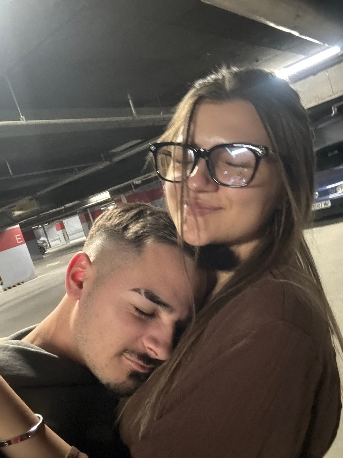 Couple shares intimate moments in Sofia parking area