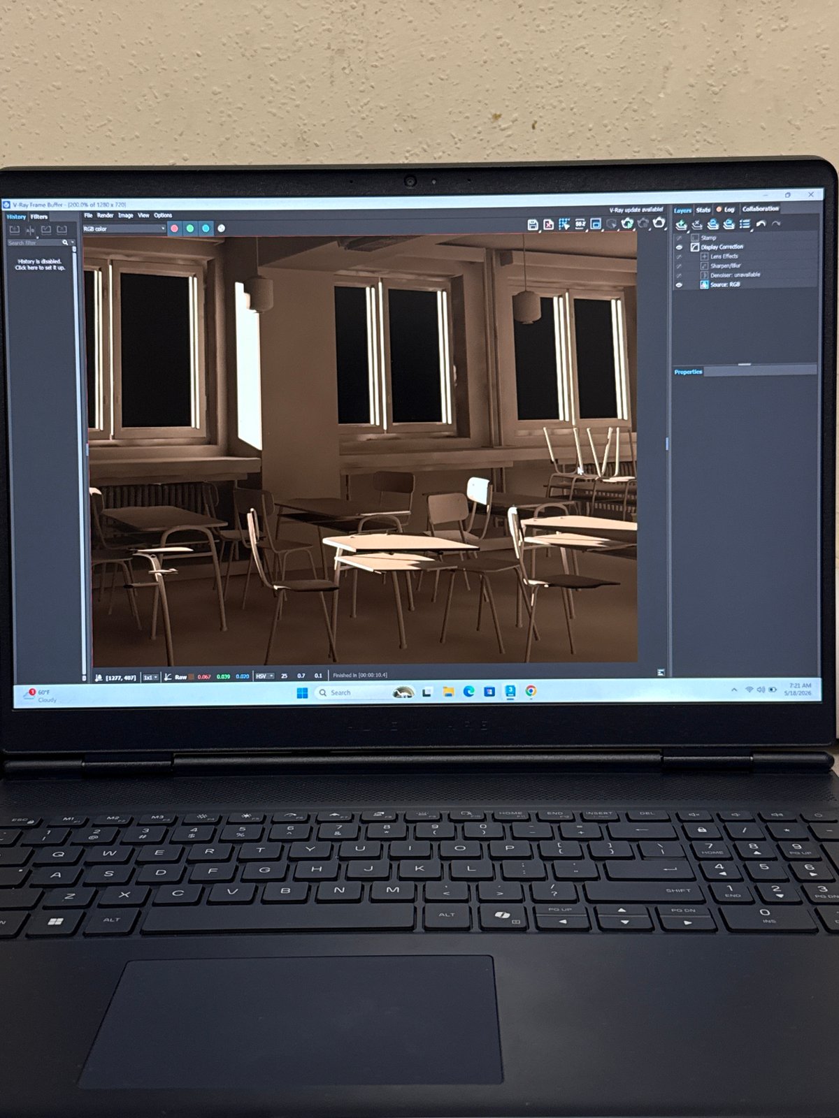 3D Designer Works on Interior Architecture Project in Yerevan