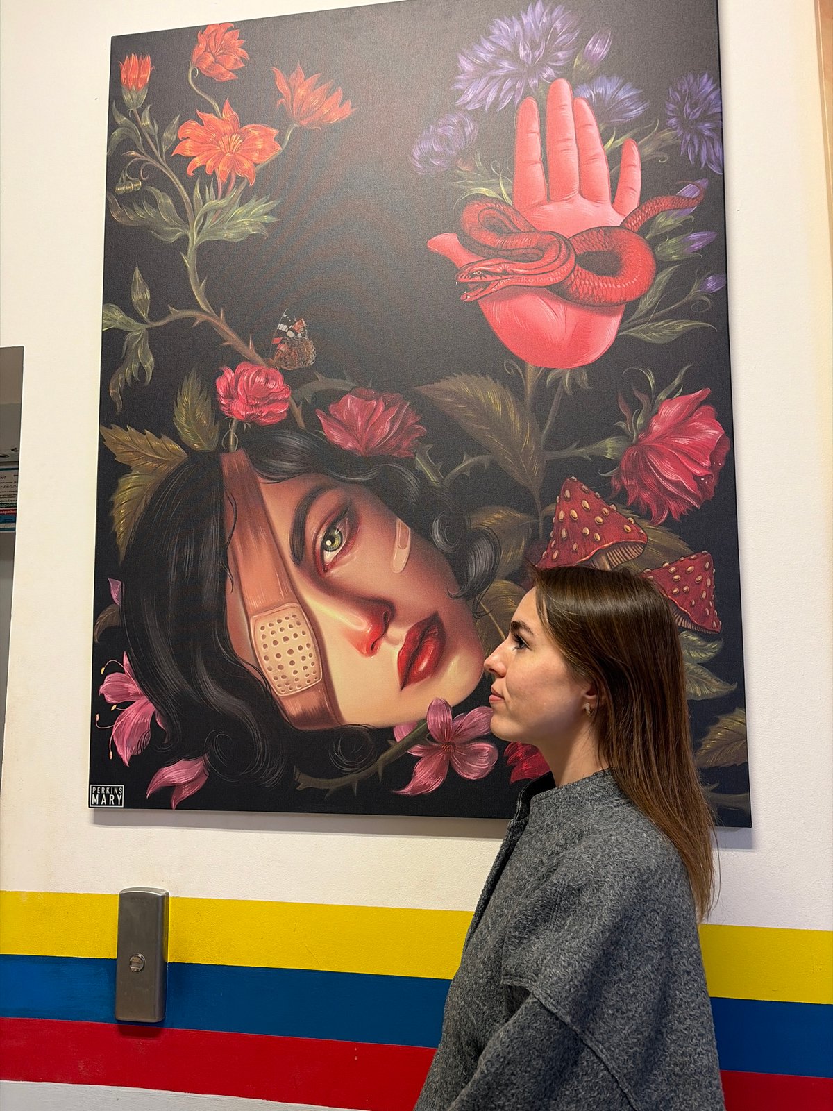 Woman browsing novelty items and candy in Izhevsk store