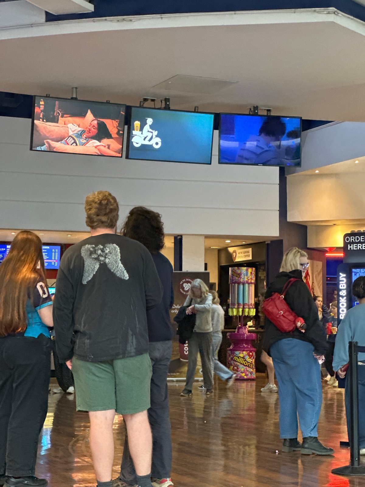 Cinema patrons queue at Tunbridge Wells entertainment complex