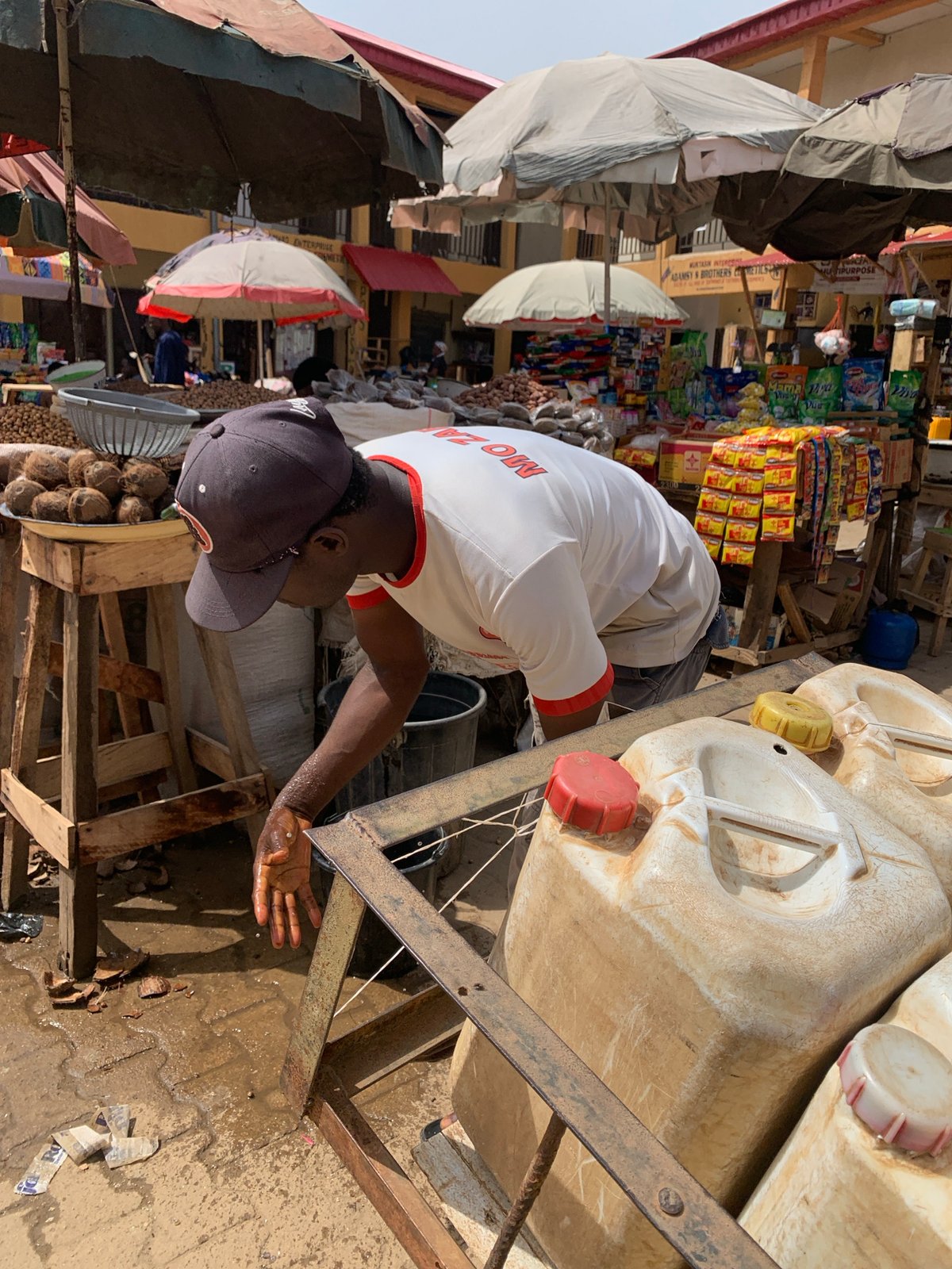 Morning market activity documented in Kafanchan B, Nigeria