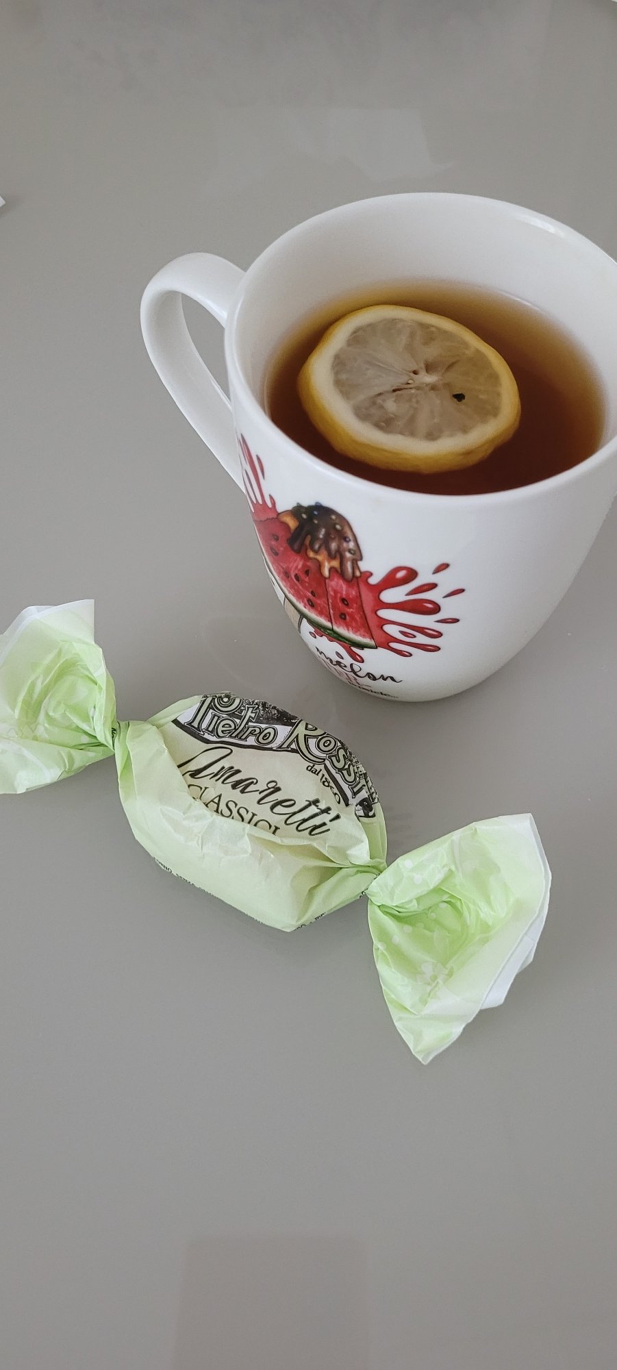 Tea and snacks on a Riga table, midday break