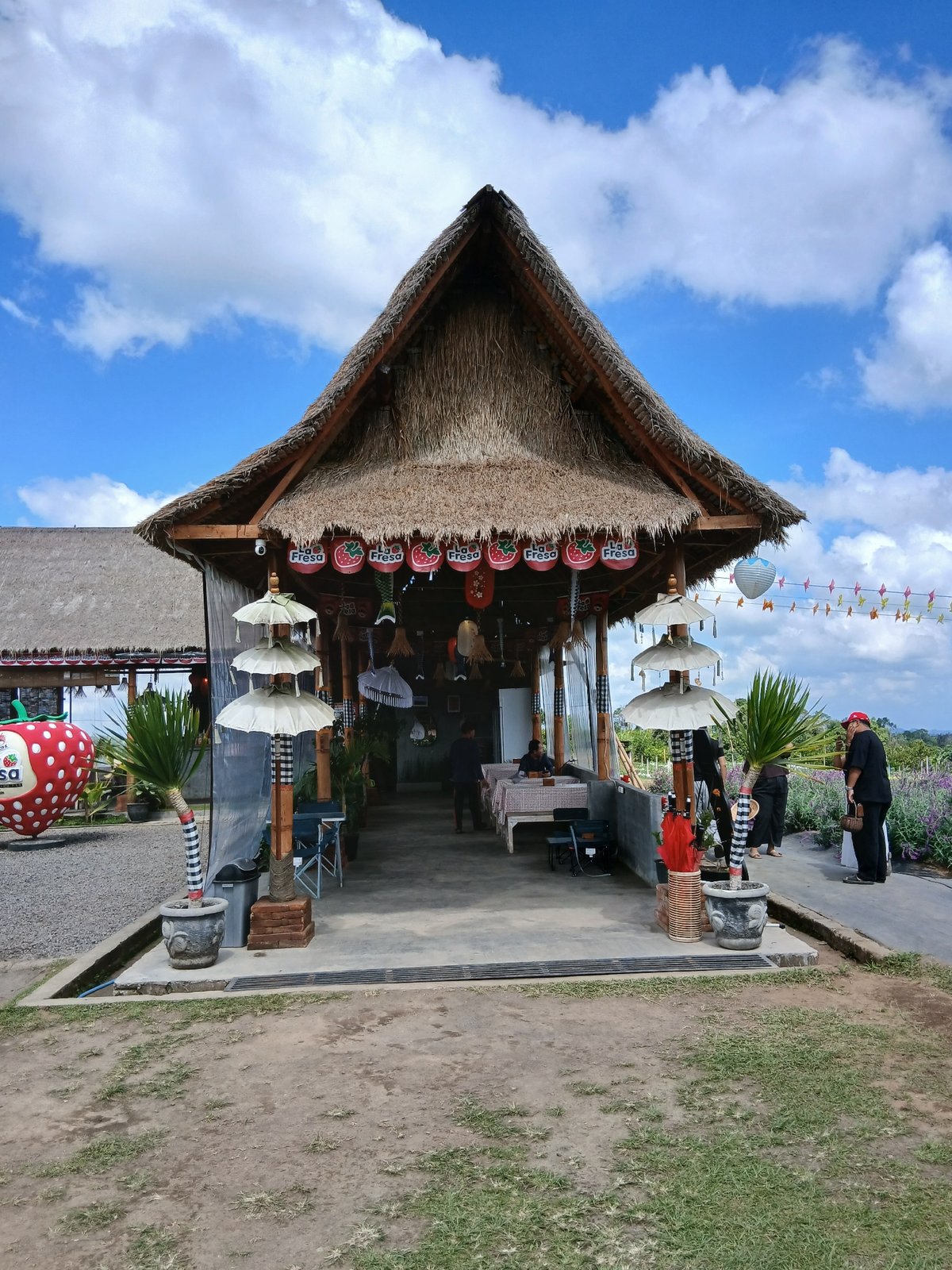 La Fresa strawberry farm and café in Kintamani, Bali