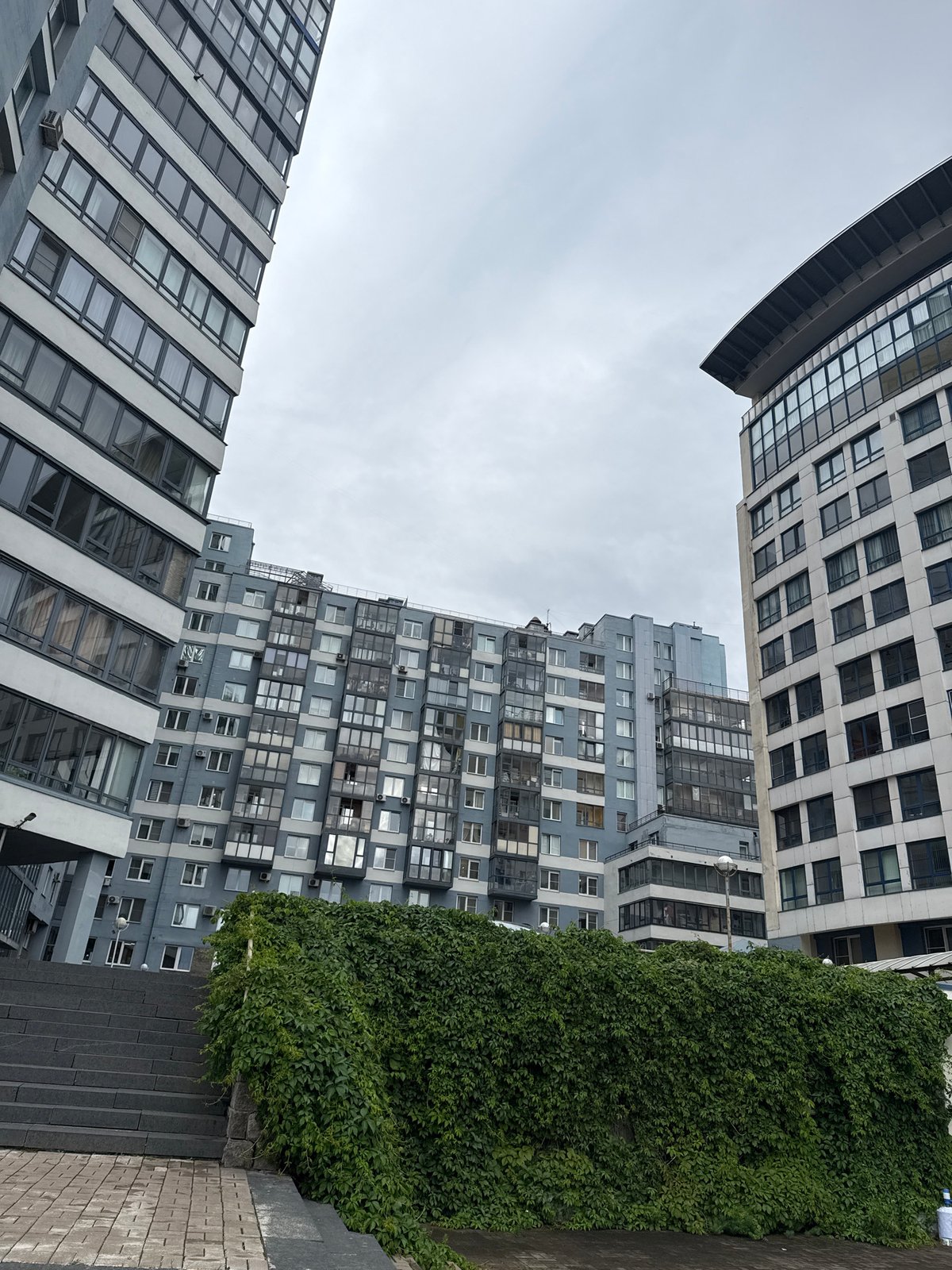 Lakhta Center district explored on an overcast St. Petersburg afternoon