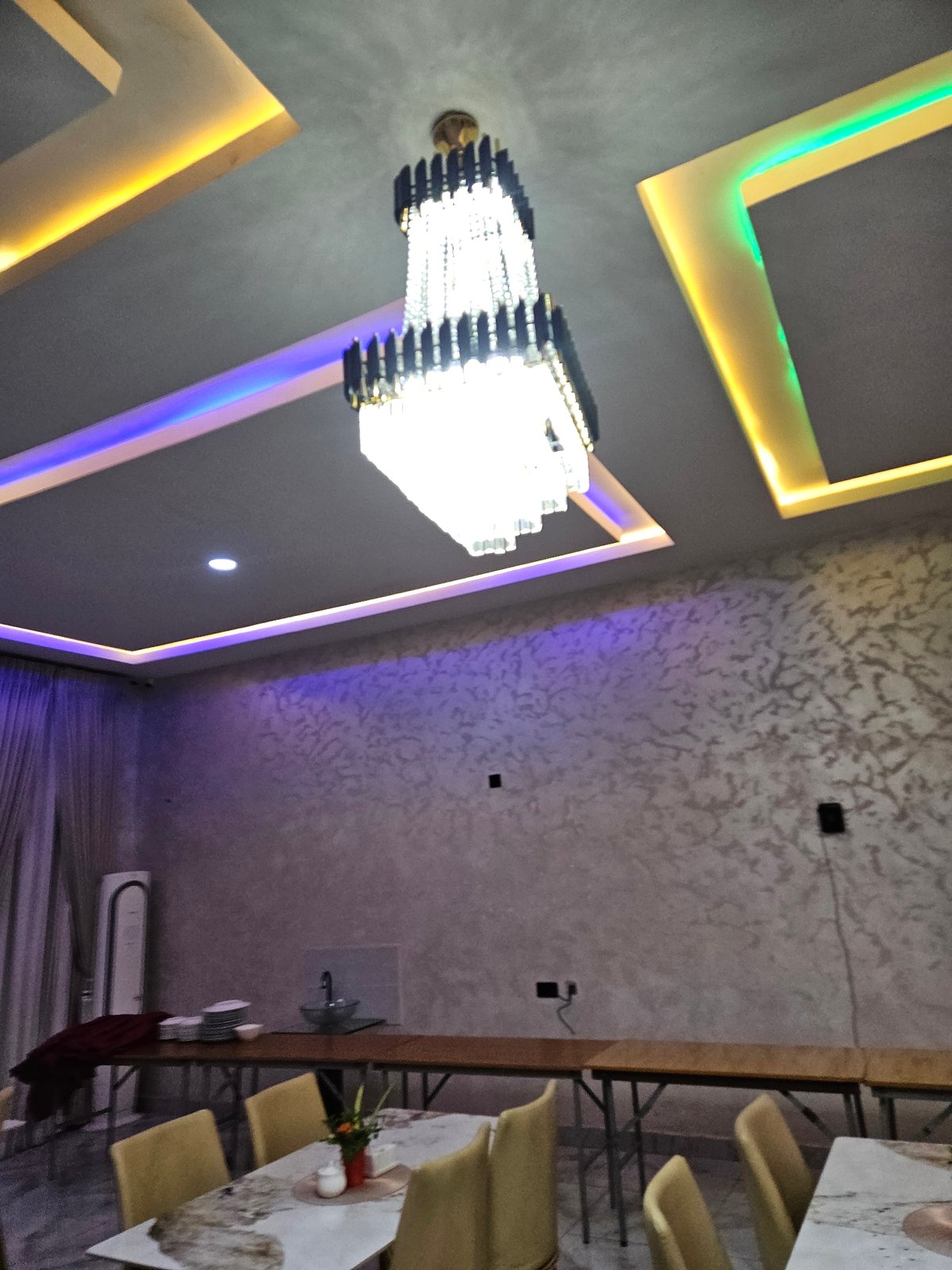 Hotel tour documented in Akwanga, Nigeria evening