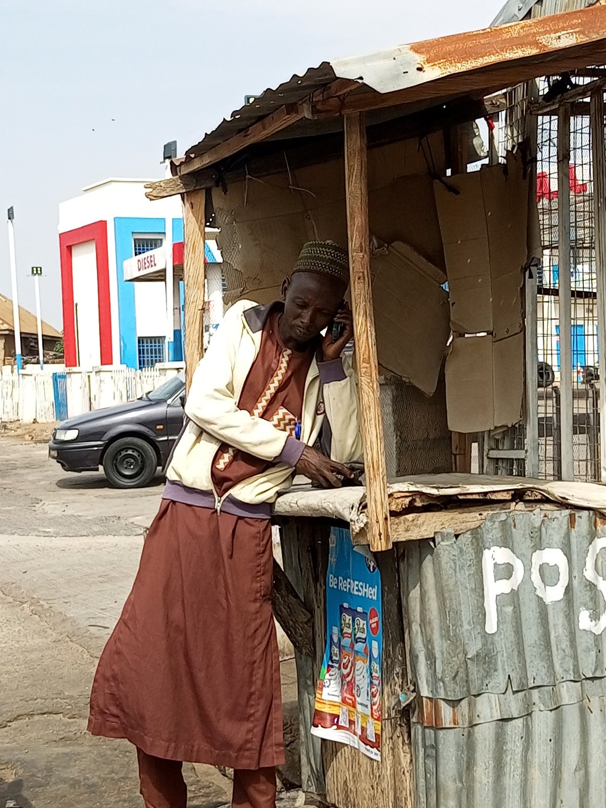 Street life along a commercial corridor in Gombe, Nigeria