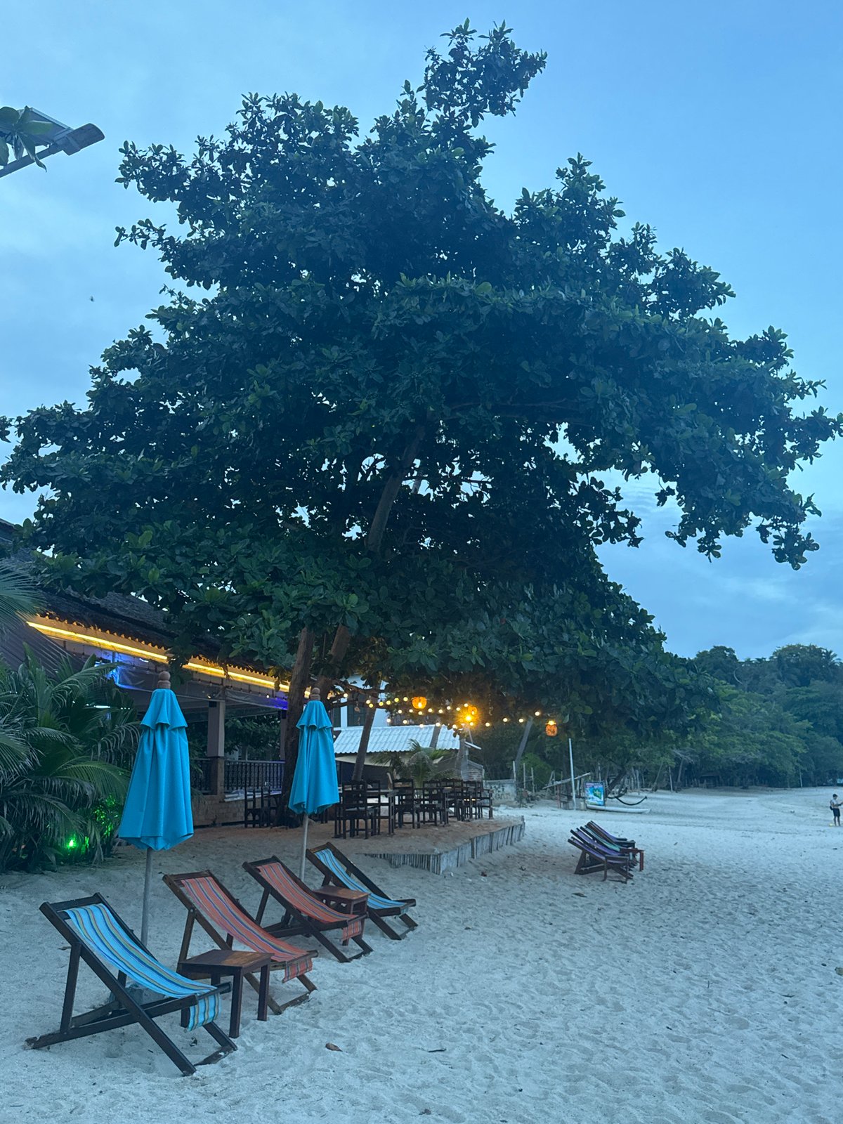 Peaceful morning beach scenes documented in Ban Tai, Thailand