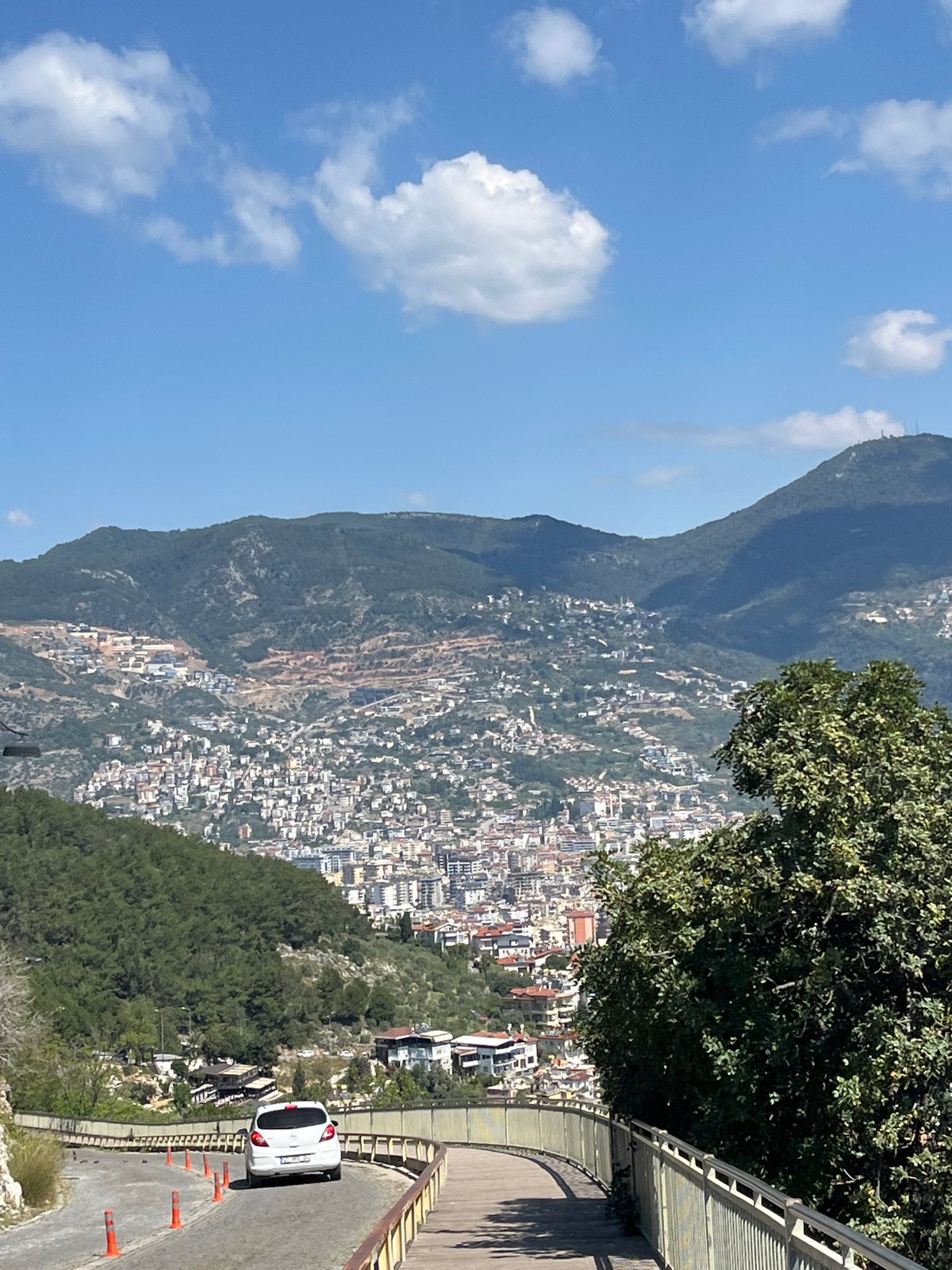 Aerial view captured of Alanya, Turkey coastline