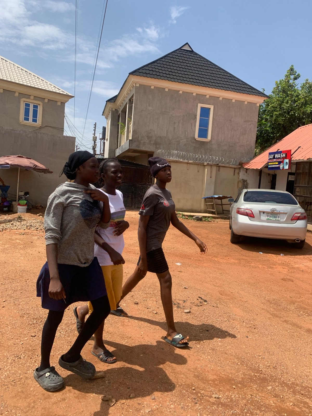 Morning street life documented in Gura Top, Nigeria