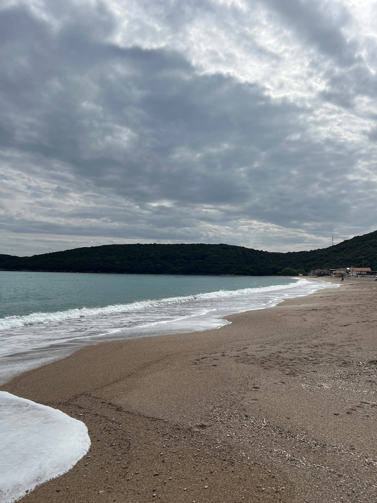 Quiet coastal scenes documented along Montenegro shoreline during spring day