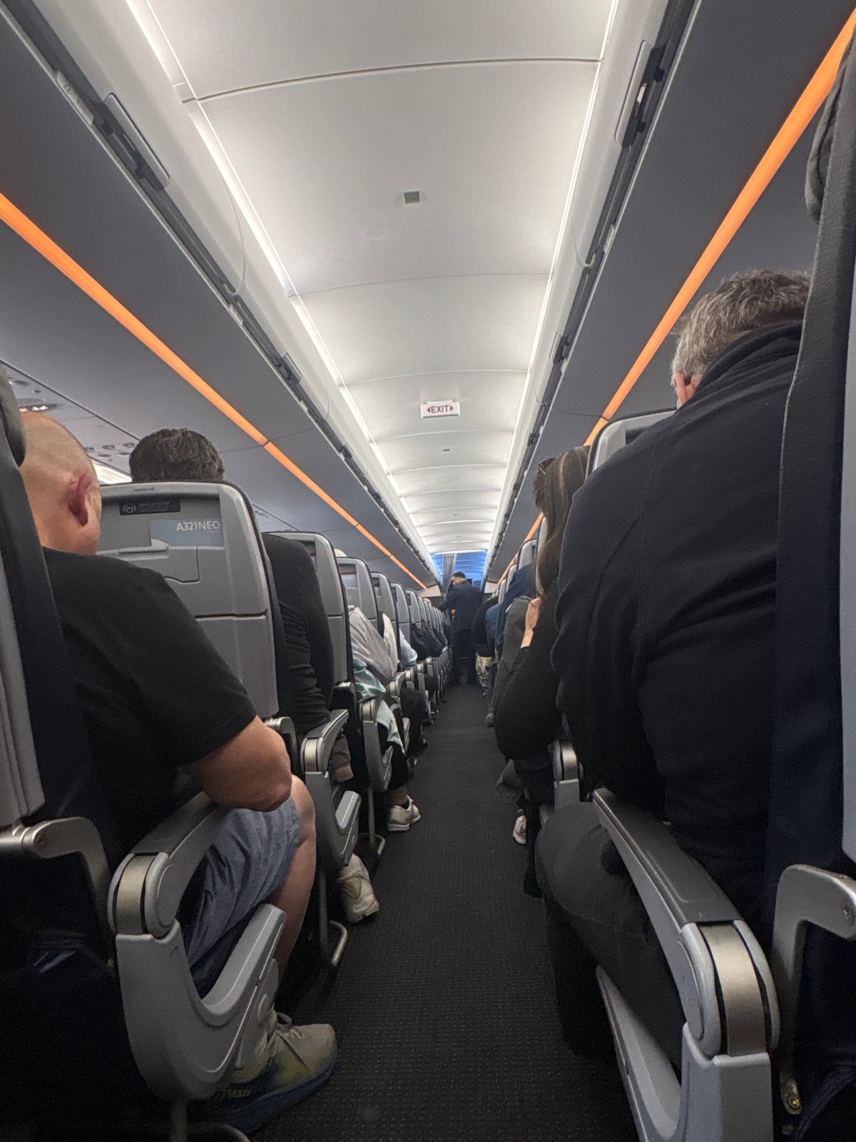Passenger documents occupied aircraft cabin during New York flight
