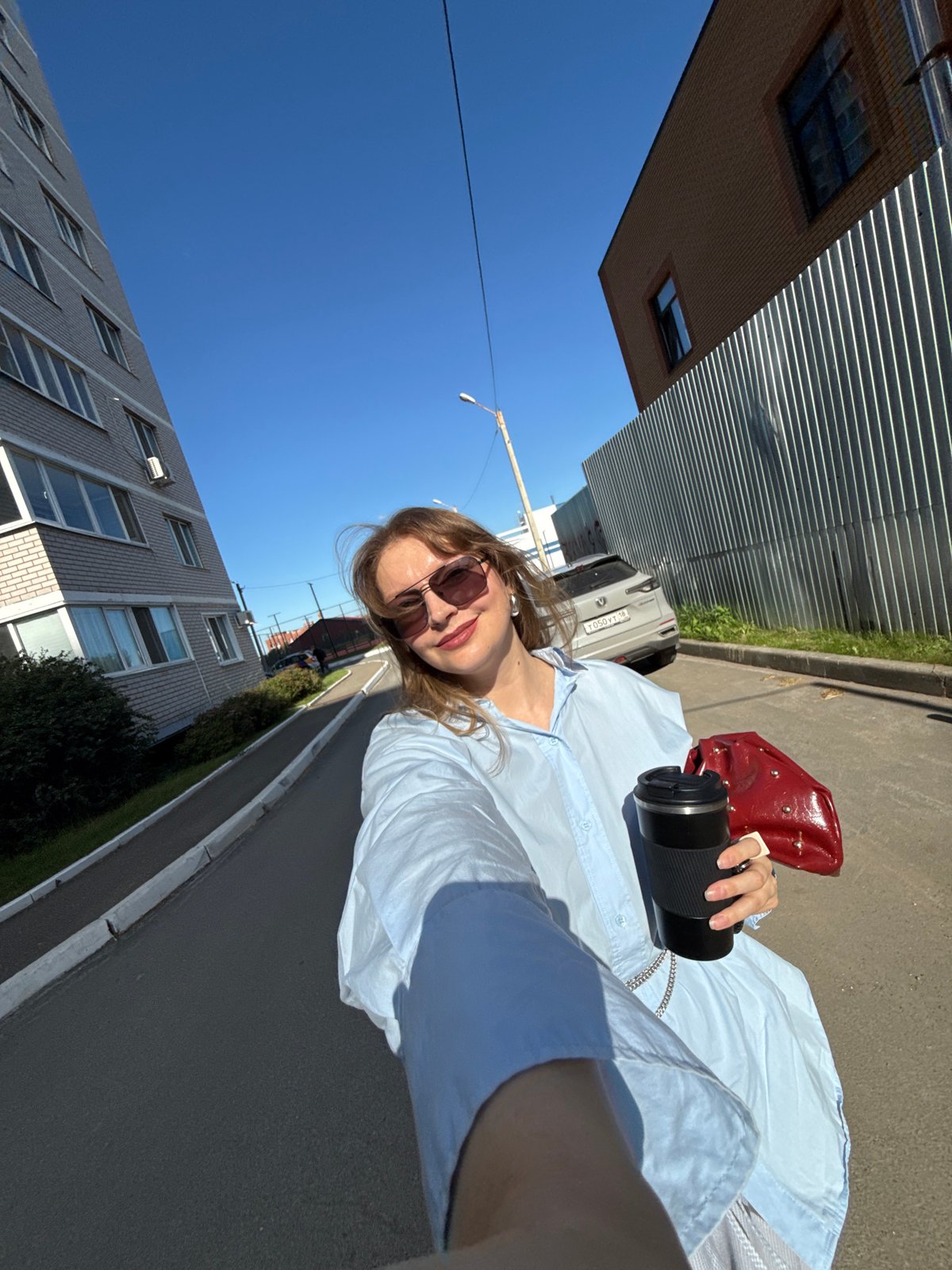 Quick selfie session on the streets of Izhevsk