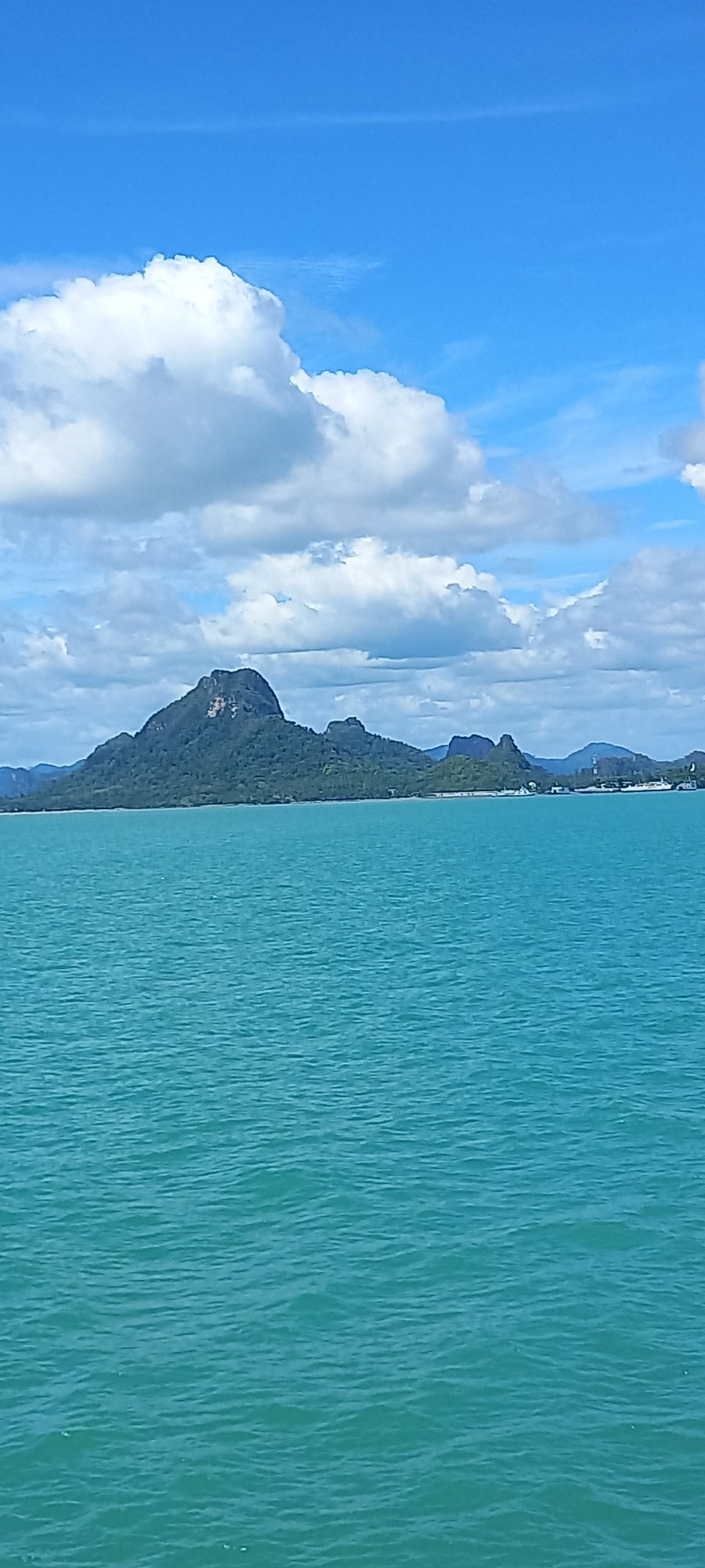Coastal views documented in Don Sak, Thailand early morning