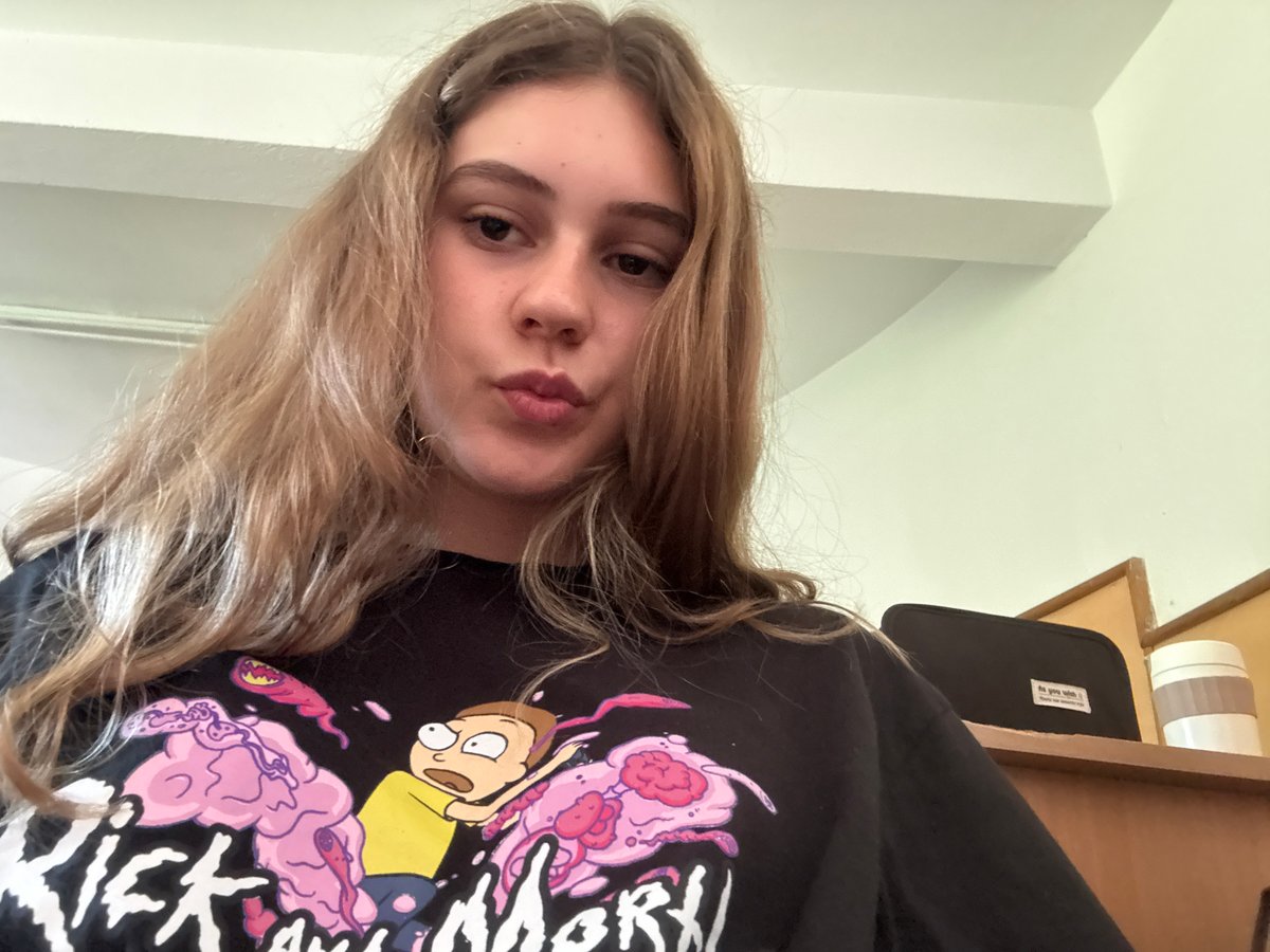 Young women take morning selfies in Panagyurishte, Bulgaria