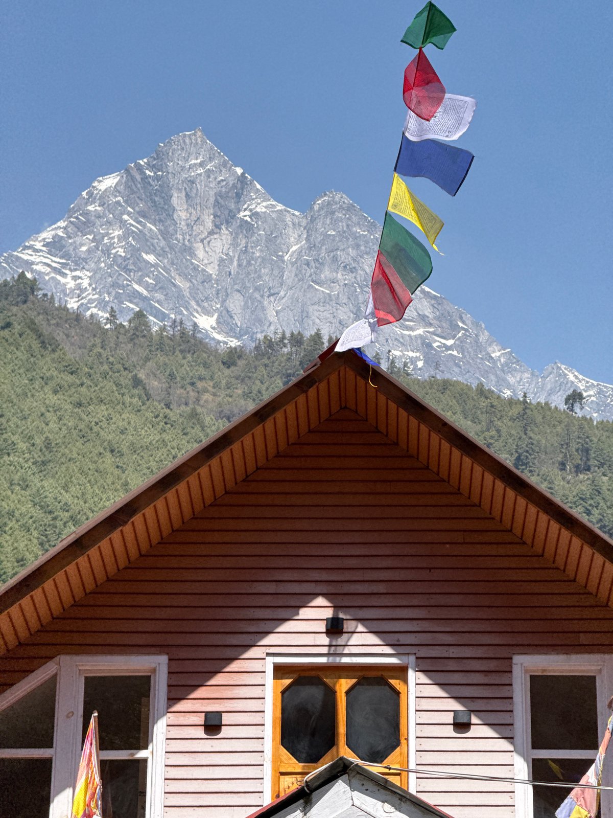 Morning scenes documented in Phakding village, Nepal