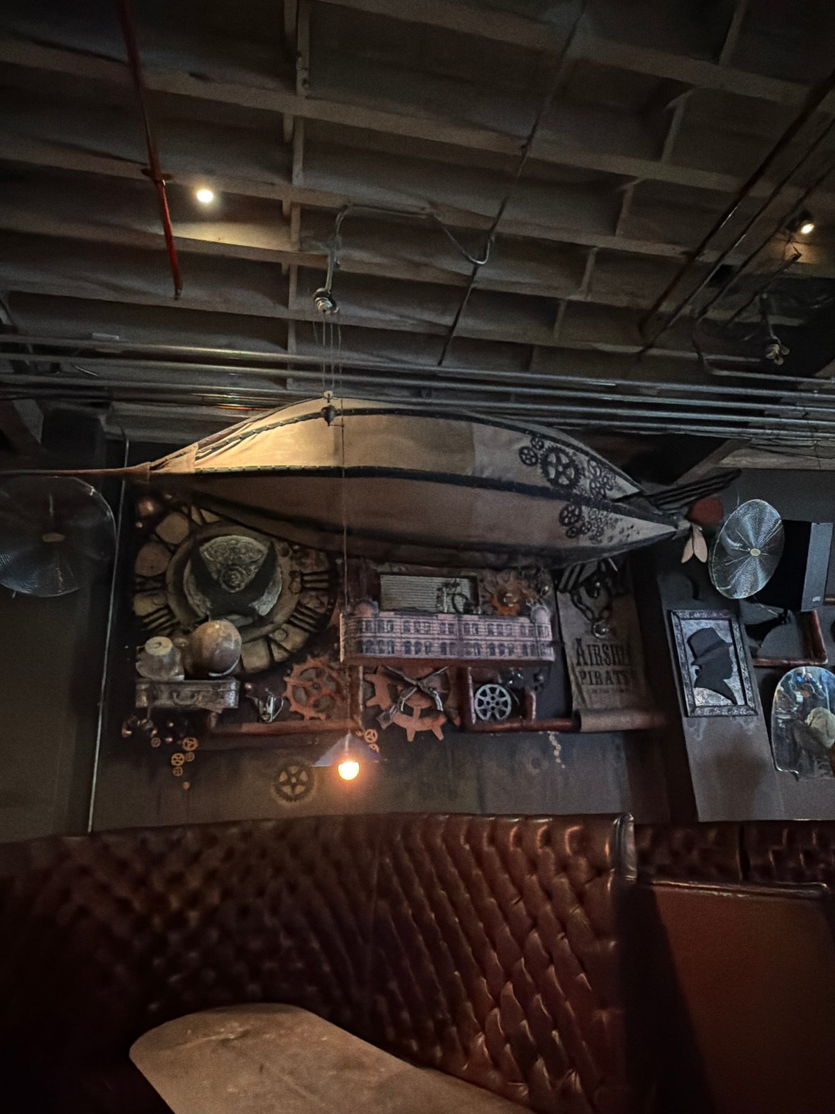 Steampunk coffee shop interior captured in Cape Town