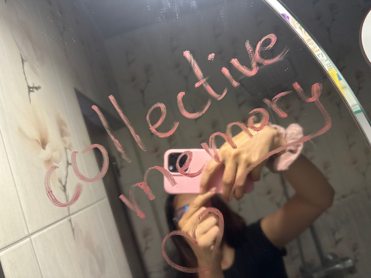 Person documents mirror selfies with "collective memory" message in Bulgaria