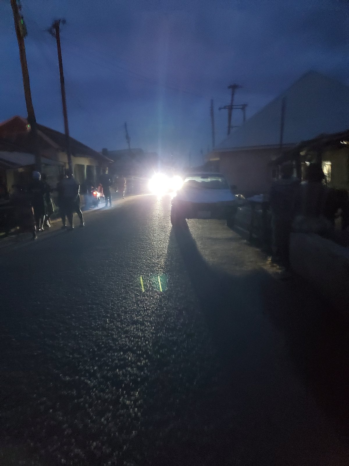 Evening street life documented in Jos, Nigeria