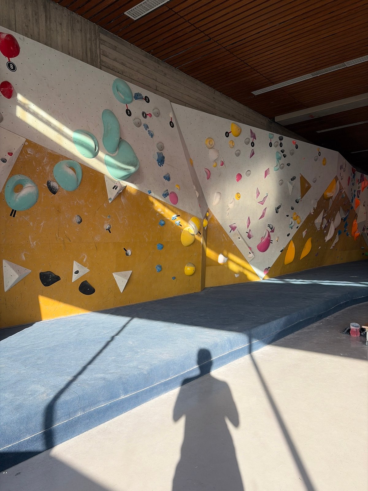 Climbing gym interior documented in Rotterdam