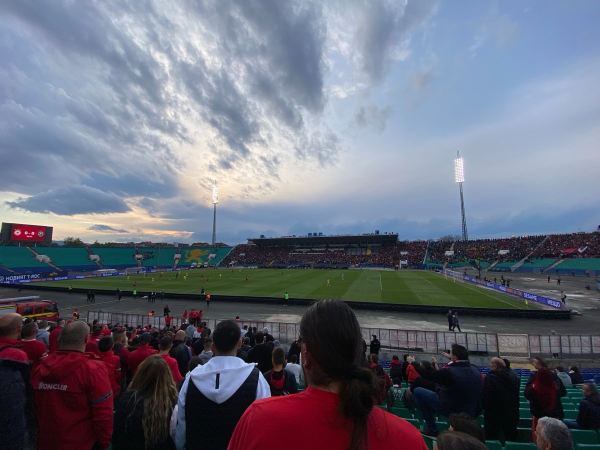 Football match draws large crowd to Sofia stadium
