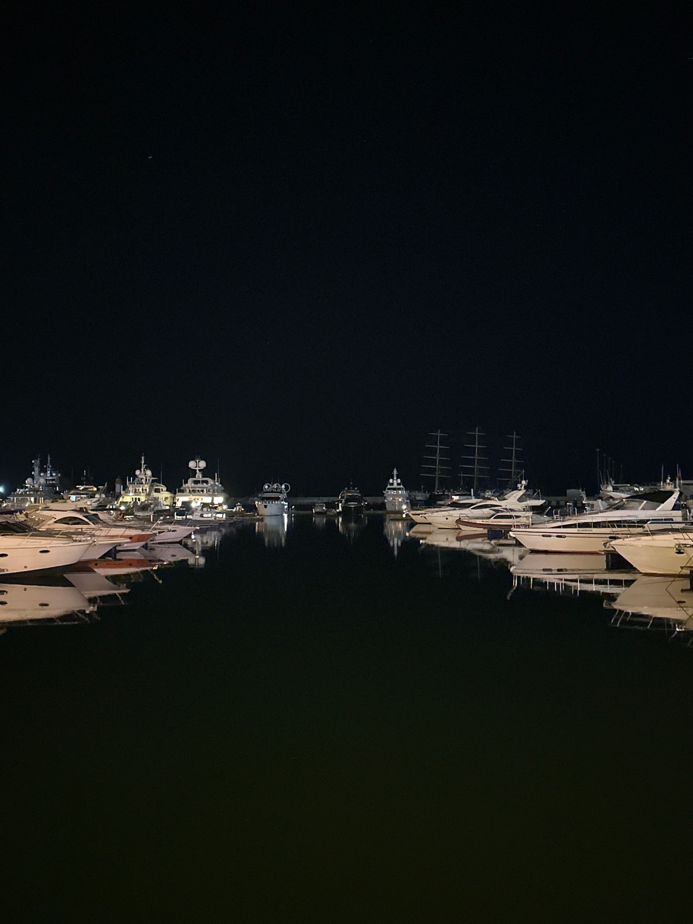Evening stroll captured at Sochi marina and waterfront district