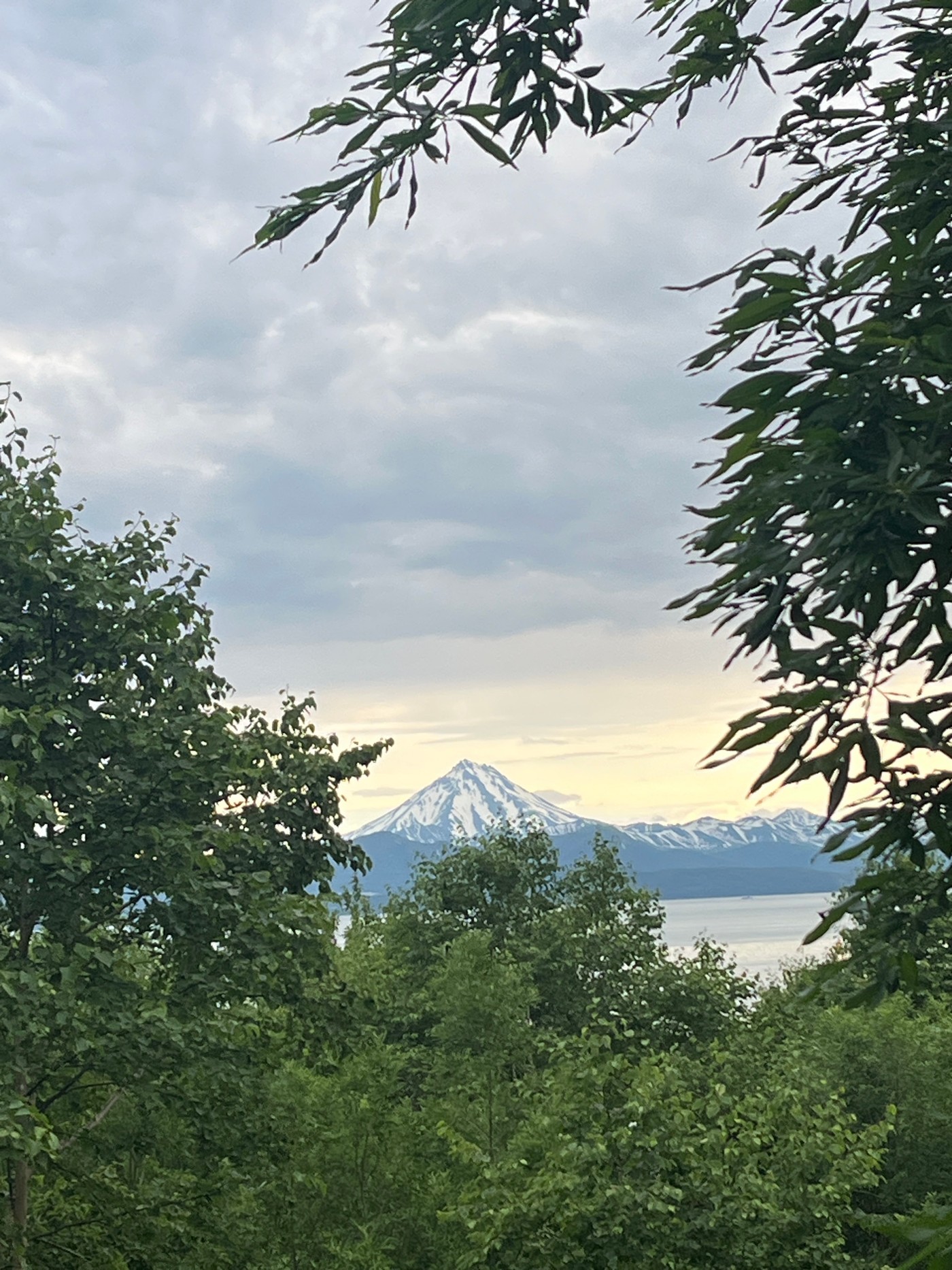 Summer morning around Petropavlovsk-Kamchatsky: streets, sports fields, and volcanoes