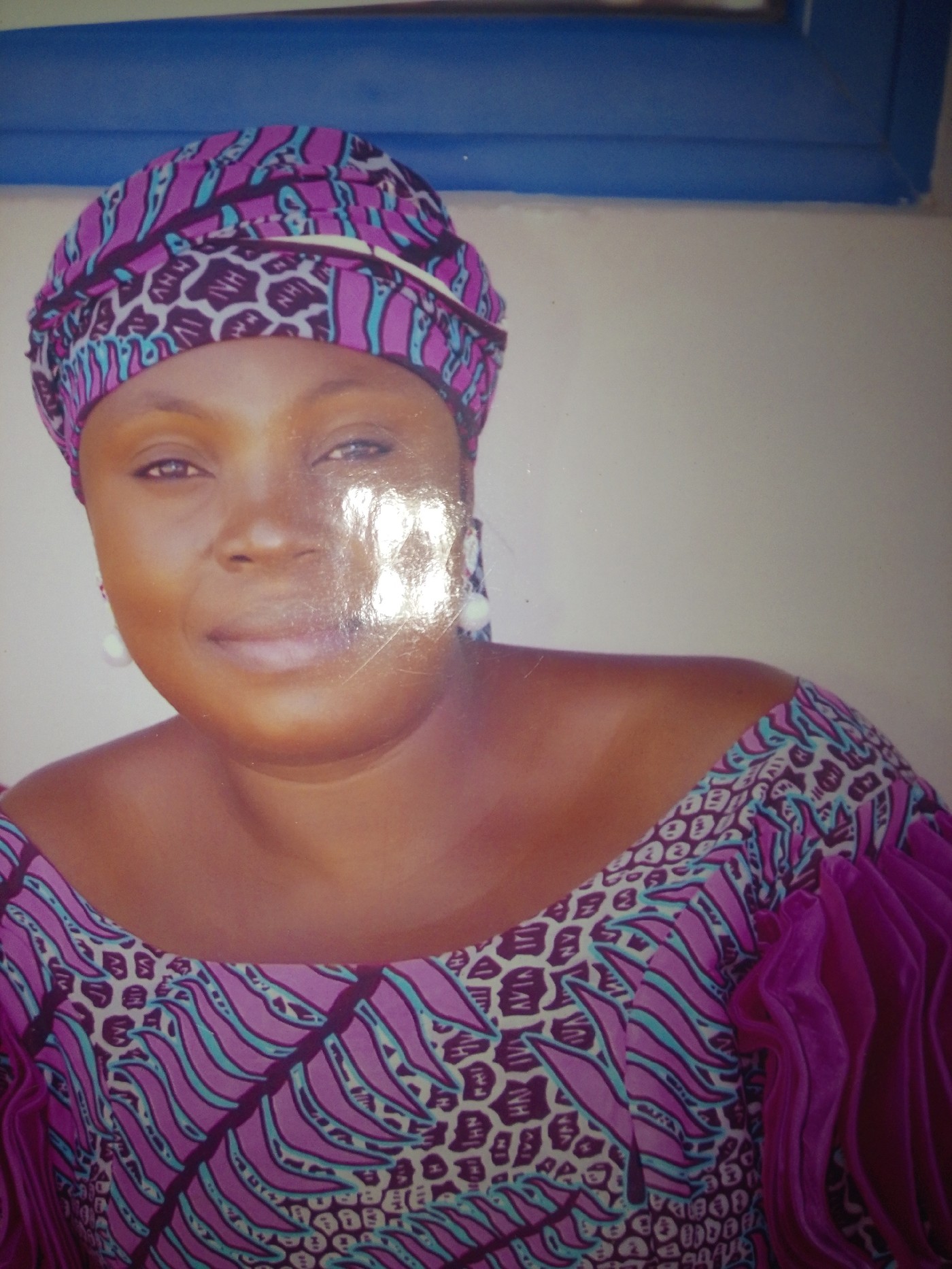 Inside a tailor's workshop and yard in Jalingo, Nigeria