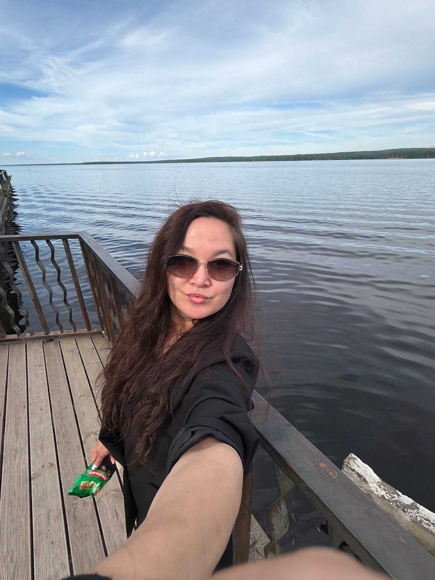 Afternoon along the Kama River waterfront in Chaikovsky