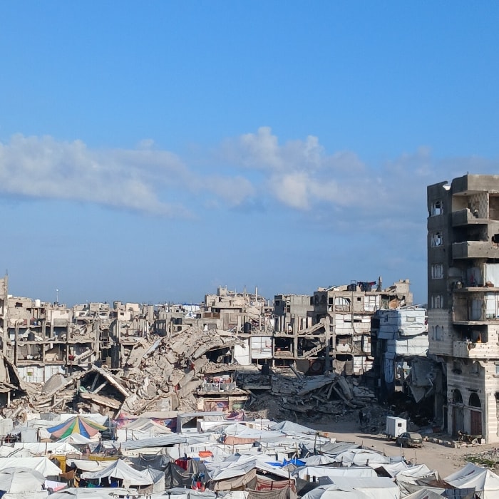 Gaza's Scarred Horizon: A City in Crisis