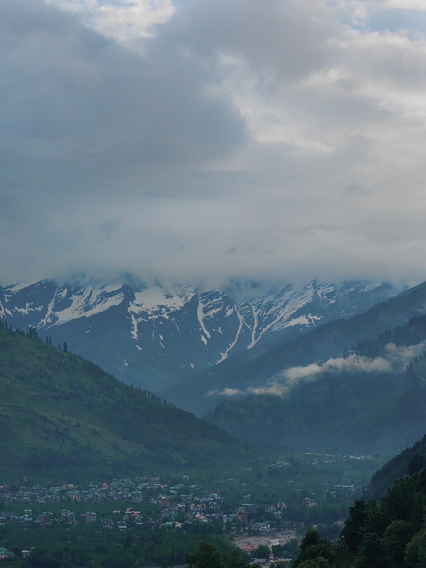 Himalayan landscape documented near Vashisht settlement, India