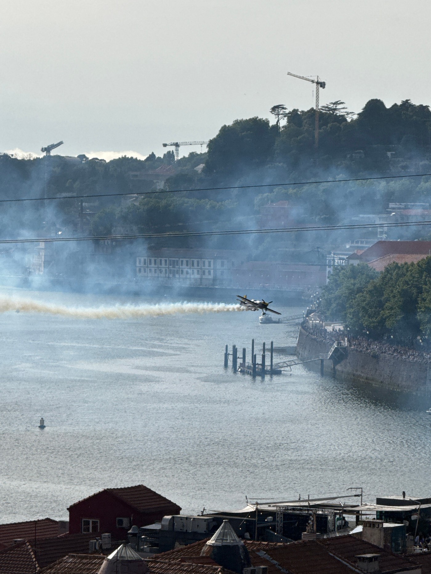 A Spectacular Aerobatic Display Over the Historic Douro River