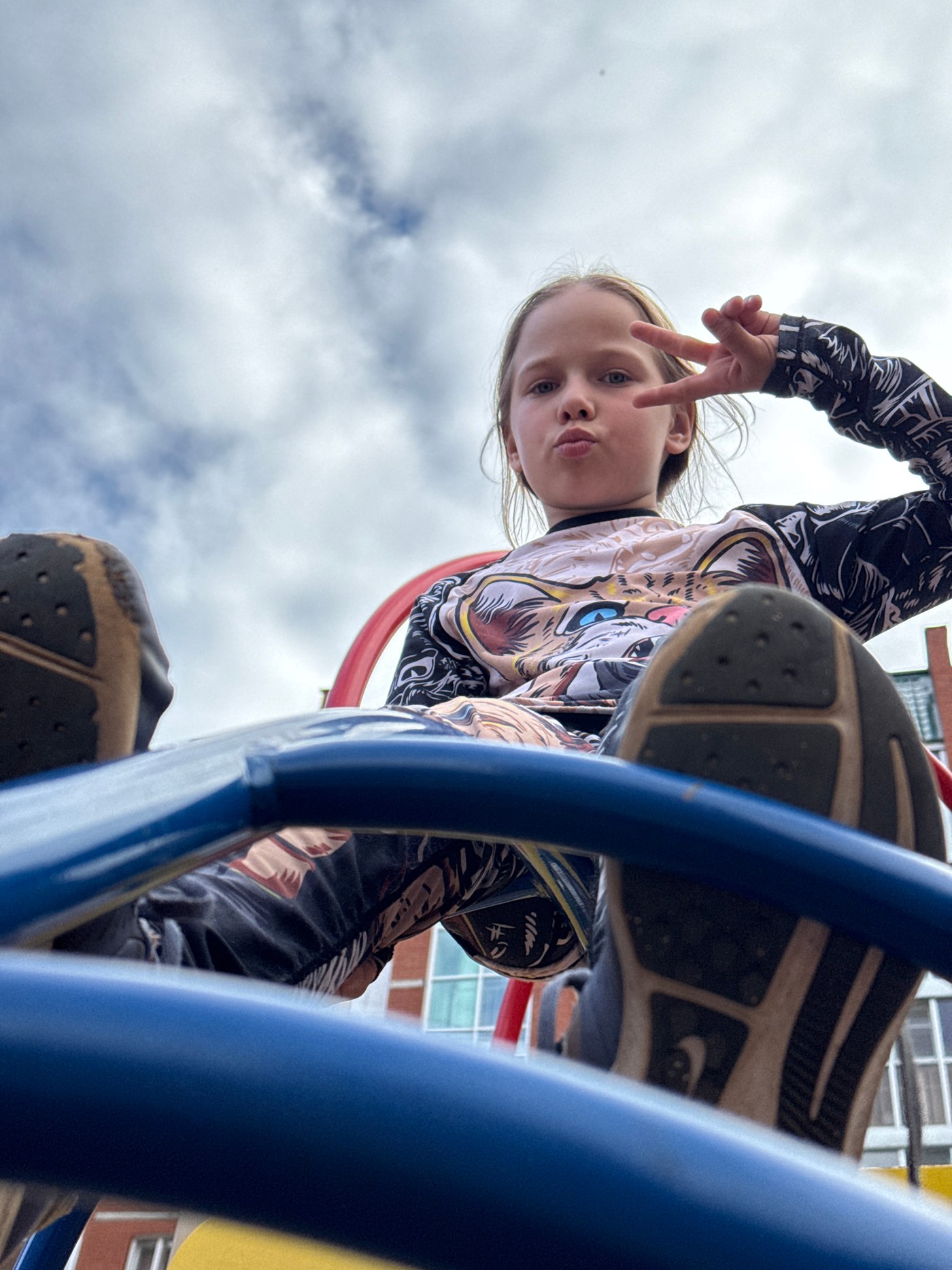 Afternoon at a Chaikovsky playground, kids and all.