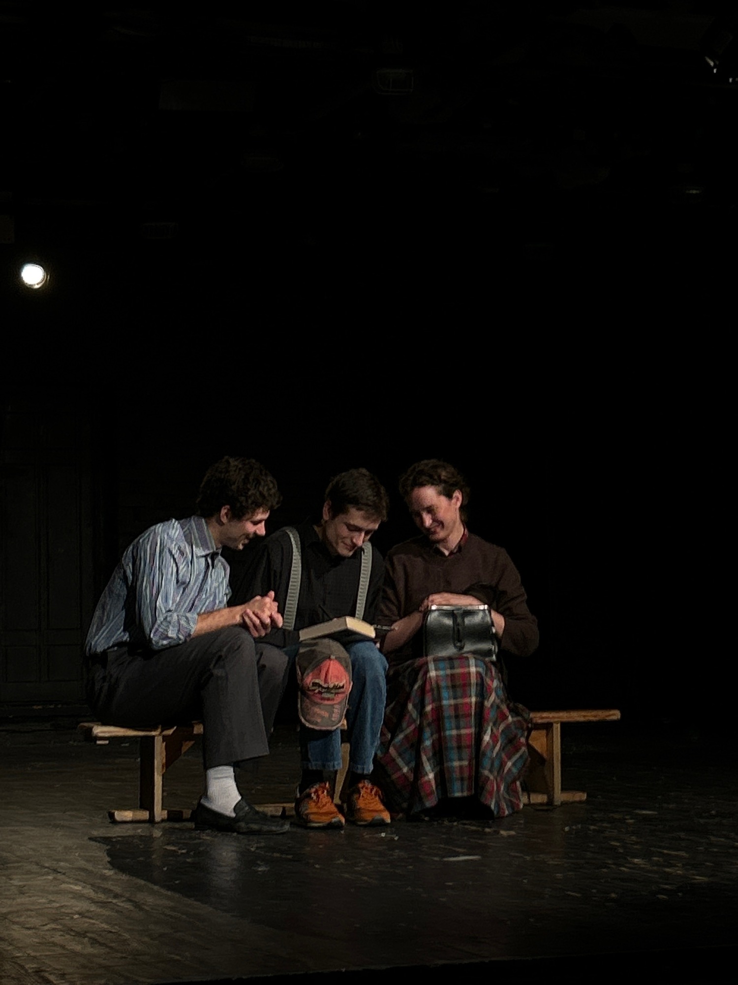 Behind the scenes and onstage at a theater production