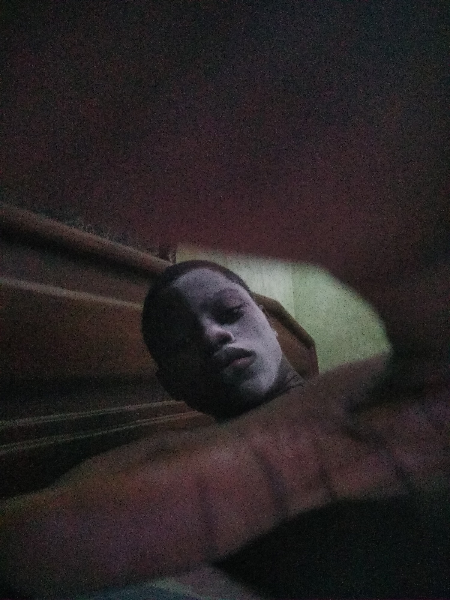 Person documents facial mask routine in extended selfie session