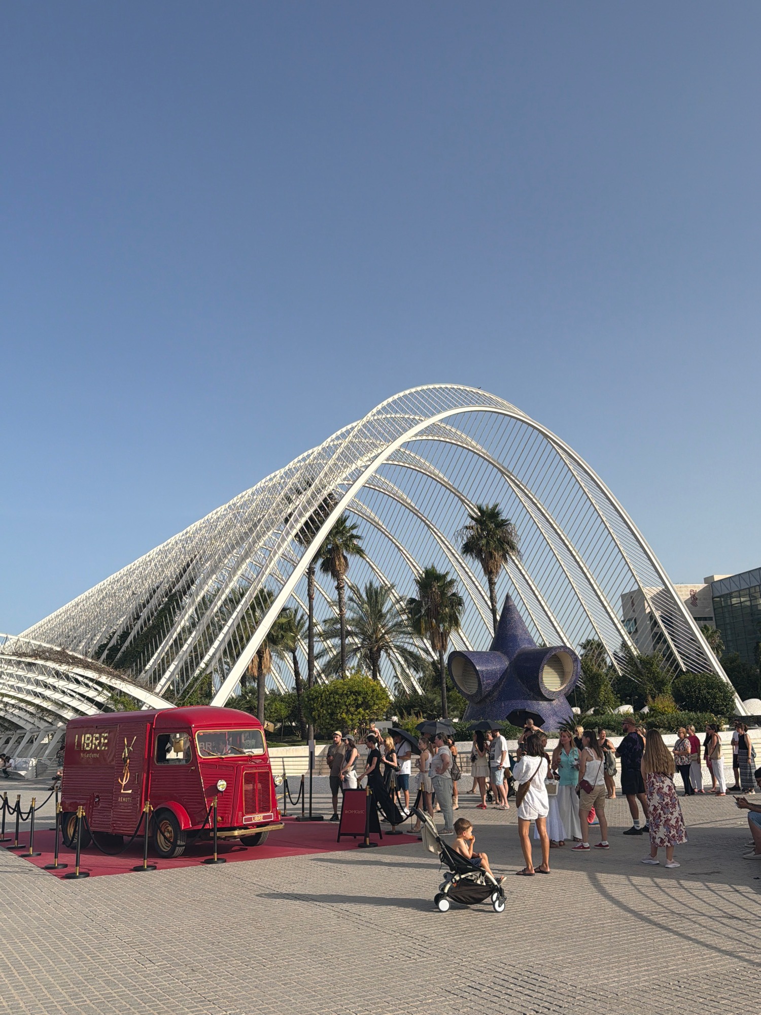 YSL Libre fragrance pop-up at Valencia's City of Arts and Sciences