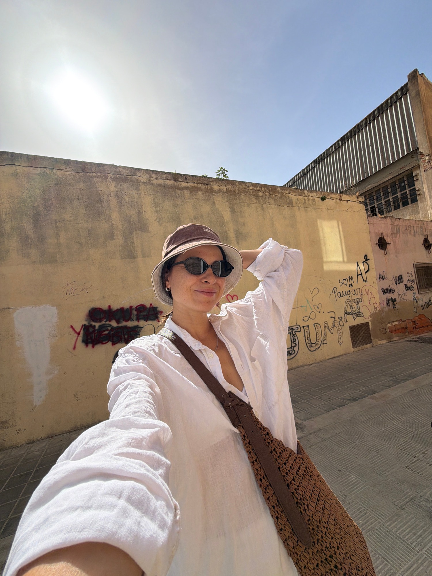 Street style and murals in an urban setting