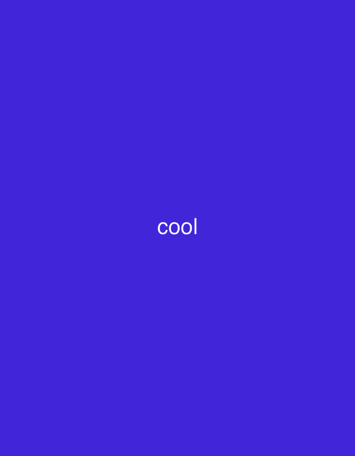 The image is a solid, vibrant purple background with the white text "cool" centered horizontally and slightly above the vertical center. There is no visible context of Yerevan, Armenia, or any environmental details.