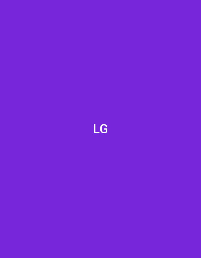 The image is a solid purple background with the white text "LG" centered. There is no discernible location in Bakırköy, Turkey, or any other environmental or contextual details.