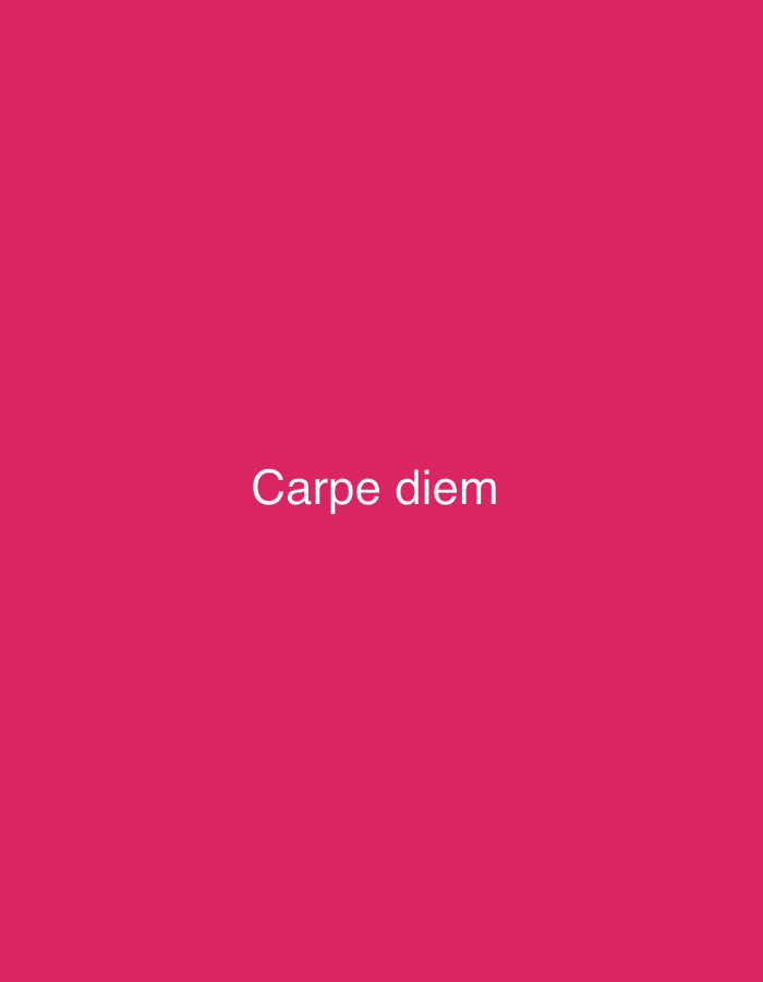 The image is a simple, solid pink background with the white text "Carpe diem" centered in the lower half. There are no people, objects, or discernible environmental details present. The location in Svkh Maslovskiy 1 Otdeleniye, Russia, is not visually represented in the image itself.