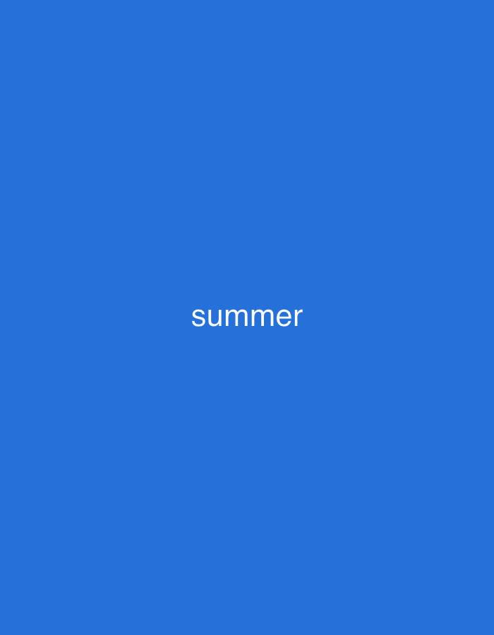 The image is a digital artwork featuring the word "summer" in white text centered on a solid royal blue background. There is no discernible location, objects, people, actions, or interactions present. Therefore, it is not possible to provide details about the city of Vladimir, Russia, or any other specific environmental context.