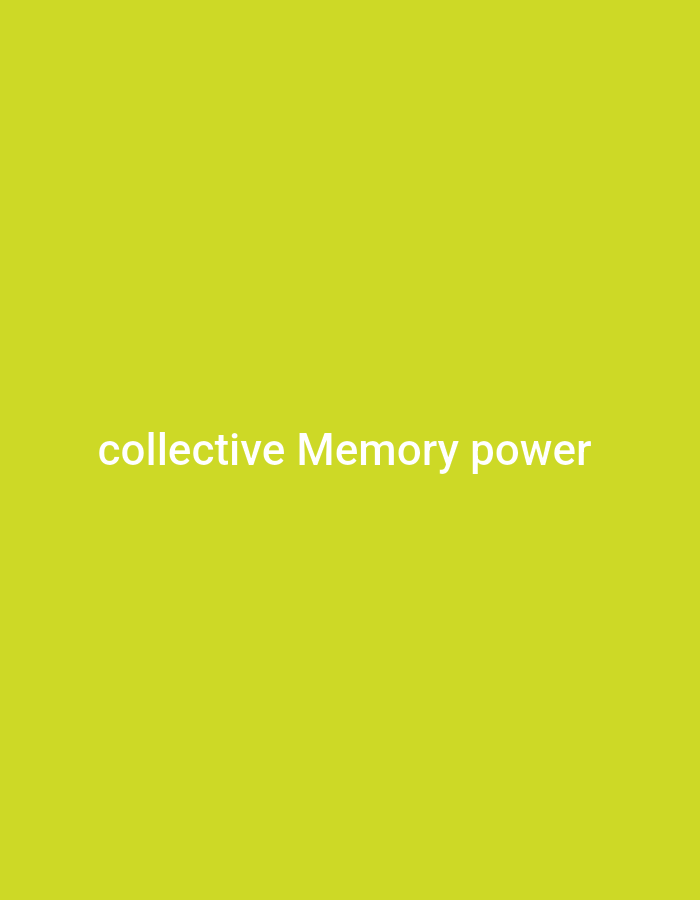 The image is a plain, lime green background with the white text "collective Memory power" centered horizontally. There are no people, objects, or environmental details present in the image. The location in Mansehra, Pakistan, is irrelevant to the content of the image itself.