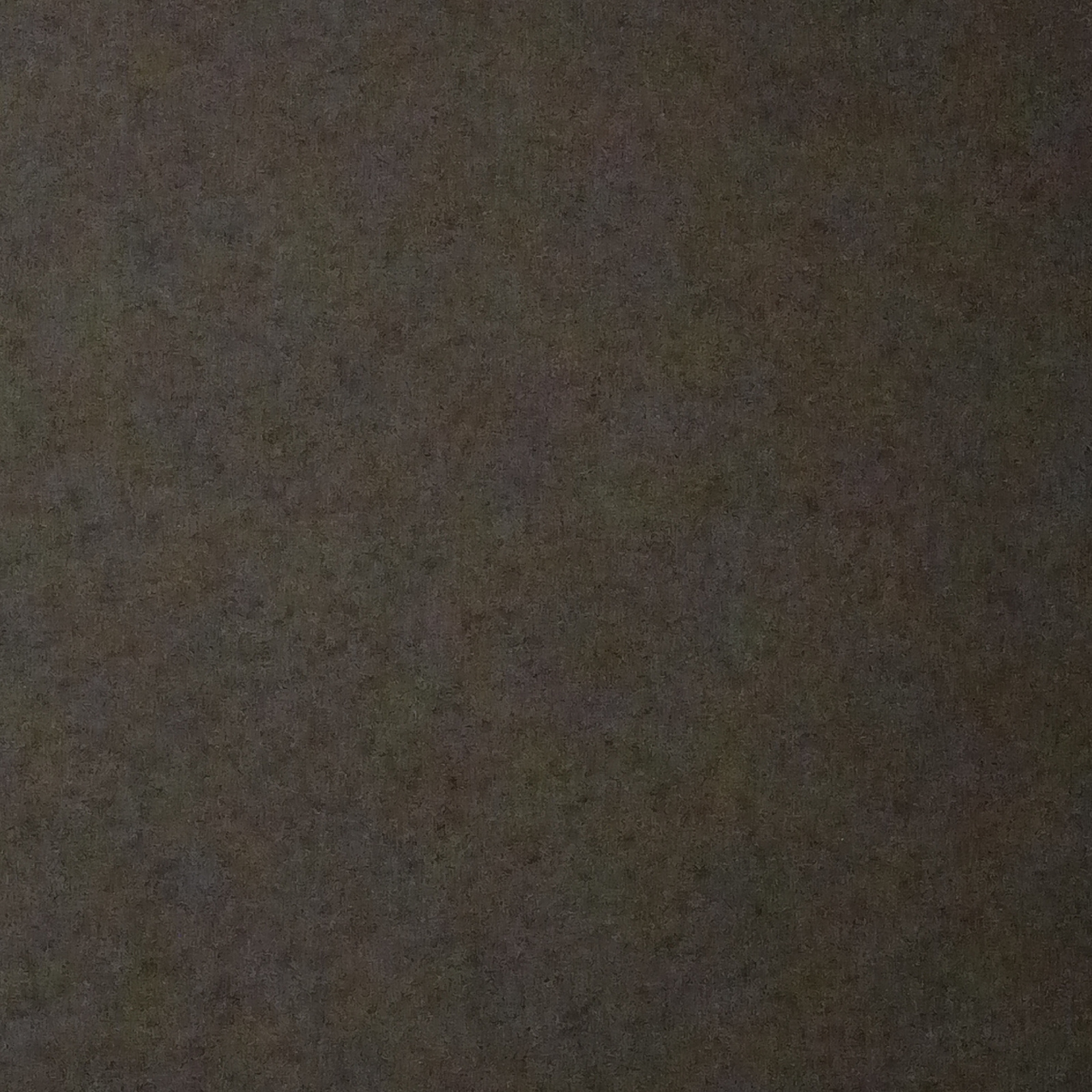 A high-angle, full-frame, close-up shot shows a textured, dark gray surface that appears to be a wall or fabric. The texture is granular and mottled, with subtle variations in shade and a slight sheen. The surface is uniformly dark, with no discernible objects, people, or environmental details visible.