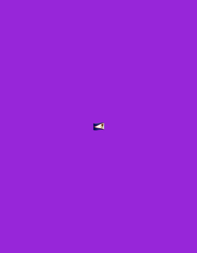 The image is a solid purple background with a small emoji of the flag of American Samoa in the center. The flag has a white field with a red border and a blue triangle in the hoist. There are no people, objects, or actions depicted in the scene, nor any indication of a specific location in Moscow, Russia.