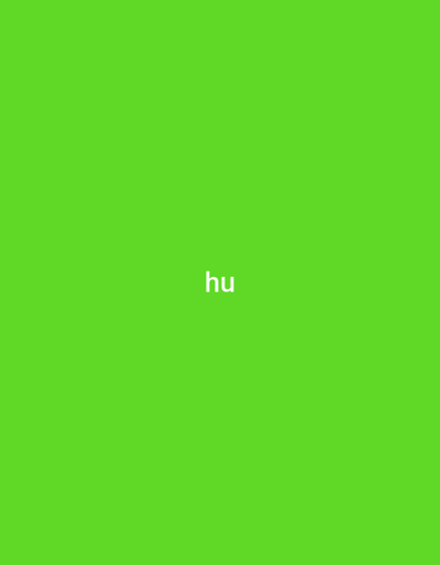 The image displays a plain, solid lime green background. Centered on this vibrant green backdrop is the white, lowercase text "hu". There are no people, objects, or other discernible elements present in the image. No activity or event is depicted. The image provides no visual cues regarding time of day, weather conditions, or any emotional context. Despite the given location context of Yerevan, Armenia, there are no visual indicators within the image itself to suggest this specific geographical setting.