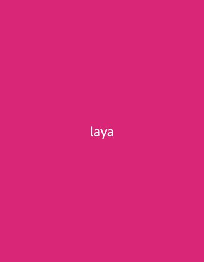 The media file is a plain image with a bright pink background. In the center of the image, the word "laya" is written in white, sans-serif font. There are no people, objects, or scenes depicted in the image, nor any discernible activity or event taking place. The image is a simple text graphic on a solid colored background. The location context provided (Mallam Boyi, Nigeria) does not have any visual representation within the image itself. There are no details about time of day, weather, or emotions that can be inferred from the image. The only visible text is the word "laya".