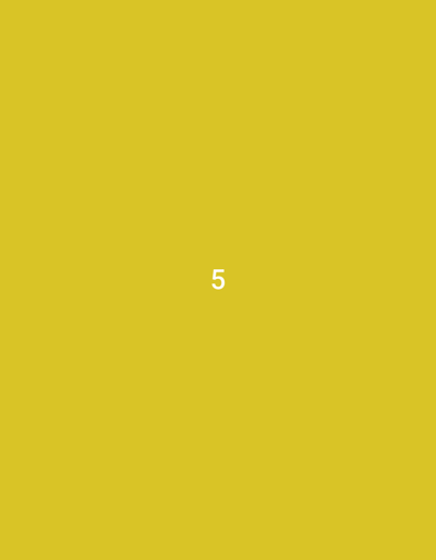 The media file presents a simple, abstract composition featuring a solid, vibrant yellow background. Centered against this uniform backdrop is the white numeral "5". There are no other discernible subjects, objects, people, or activities depicted in the image. No specific time of day, weather conditions, or environmental location cues are visually present, though the media file is associated with Yerevan, Armenia. The sole visible text is the number "5".