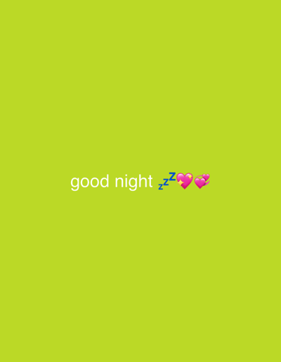The image is a digital graphic with a bright lime green background. In the lower center of the image, the text "good night" is displayed in a white, sans-serif font. To the right of the text are three emojis: a blue "zzz" symbol, representing sleep, followed by two pink hearts, one slightly larger than the other and both with a halo effect. The overall tone is affectionate and suggests a goodnight message. There are no people, specific objects, or discernible environmental details beyond the solid colored background. The emotions conveyed are positive and caring. The context of Tula, Russia, and any time of day or weather are not visually represented in the image itself.