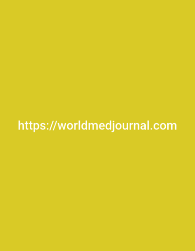 The image displays a website address, "https://worldmedjournal.com", centered on a plain yellow background. There are no other objects, people, or environmental details visible in the image, nor any specific information about its location in Vatra, Moldova.